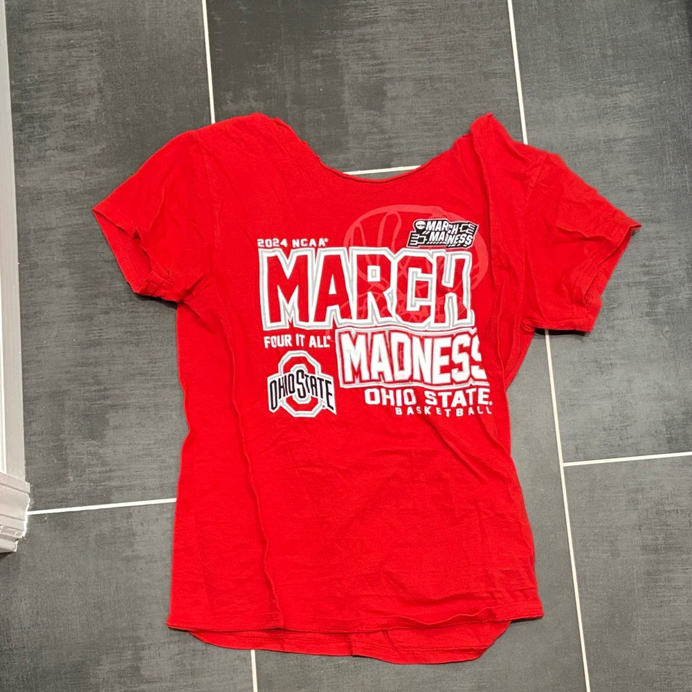 Ohio State Women's Red March Madness Tee